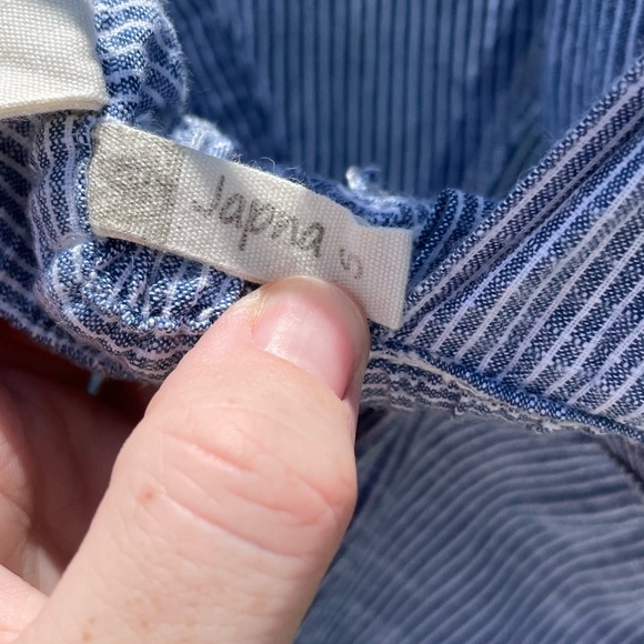 Japna Striped Button Overall Style Jumpsuit Women’s size S - Picture 6 of 7